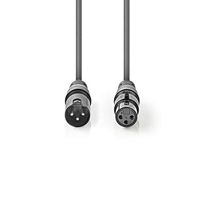 Nedis DMX-Adapterkabel | XLR 3-Pins Male naar XLR 3-Pins Female | 5 m | 1 stuks - COTH15012GY50 COTH15012GY50 Nedis DMX-Adapterkabel | XLR 3-Pins Male naar XLR 3-Pins Female | 5 m | 1 stuks - COTH15012GY50 COTH15012GY50