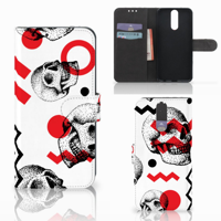 Telefoonhoesje met Naam Huawei Mate 10 Lite Skull Red - thumbnail