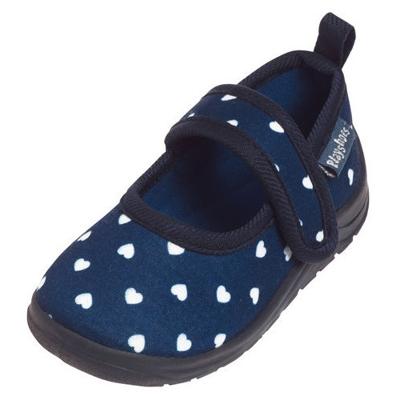 Playshoes pantoffels Hartjes Marineblauw-32-33