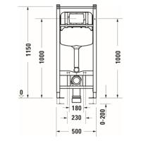 Duravit Inbouwreservoir met frame WD1029000000 - thumbnail