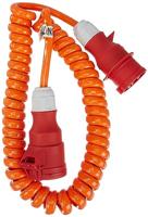 AS Schwabe 70419 Stroom Verlengkabel 16 A Oranje 5.00 m H07BQ-F 5G 2,5 mm² Spiraalkabel - thumbnail