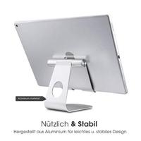 TERRATEC iTab M Zilver, Smartphone & Tablet Multihoekstandaard van aluminium, voor iPhone, iPad, Samsung Galaxy, Google Nexus en andere, instelbare kijkhoek - thumbnail