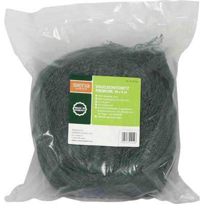 Siena Garden 25190-2-36 Vogelbeschermnet 10x4m, Profi 20x20mm, bandjes 1 stuk(s)