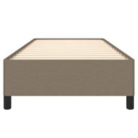 Bedframe zonder matras 90x200 cm stof taupe - thumbnail