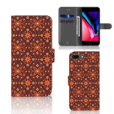 Apple iPhone 7 Plus | 8 Plus | Telefoon Hoesje | Batik Brown