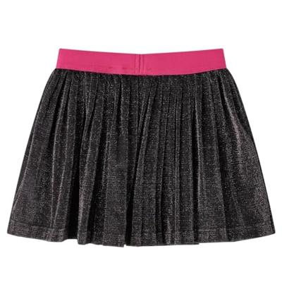 Kinderrokje geplooid met glitters 116 marineblauw