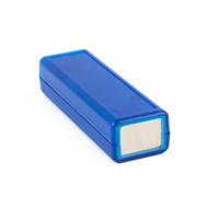 Hammond Electronics 1593DALTBU Handbehuizing 114 x 36 x 26 ABS kunststof, Aluminium Blauw (transparant) 1 stuk(s) - thumbnail