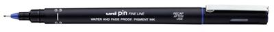 Fineliner uni-ball pin 0.3mm blauw