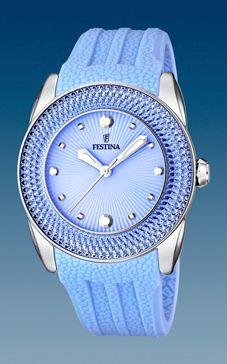 Horlogeband Festina F16591-4 Silicoon Lichtblauw 24mm Horlogeband Festina F16591-4 Silicoon Lichtblauw 24mm