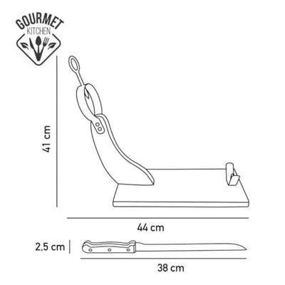 Houten Hamhouder EDM Bruin Hout Dennenhout 35 x 1,5 cm 41 x 44 cm