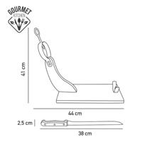 Houten Hamhouder EDM Bruin Hout Dennenhout 35 x 1,5 cm 41 x 44 cm - thumbnail