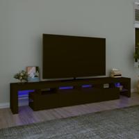 Tv-meubel met LED-verlichting 230x36,5x40 cm zwart - thumbnail