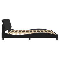 Bedframe met LED-verlichting fluweel zwart 200x200 cm - thumbnail
