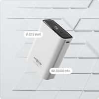 Ansmann 20000 mAh PB222PD w Powerbank 20 Ah USB PD 3.0, Quick Charge 2.0 LiPo Wit Met laadregelaar, Gelijktijdig laden en ontladen, Statusweergave - thumbnail