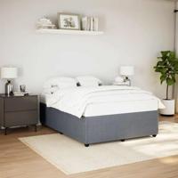 Bedframe zonder matras 160x200 cm fluweel donkergrijs - thumbnail