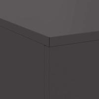 Vuurkorf Zwart 100 x 100 x 30 cm Staal - thumbnail