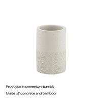 Tandenborstelhouder Sapho Afrodite Vrijstaand 11.5x7.6 cm Beton Beige - thumbnail