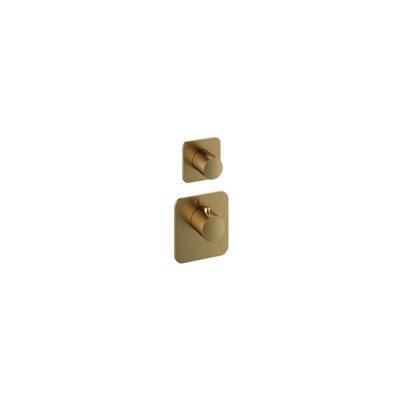 Thermostaat Hotbath Gal High Flow met 1 Stopkraan Geborsteld Messing PVD Thermostaat Hotbath Gal High Flow met 1 Stopkraan Geborsteld Messing PVD