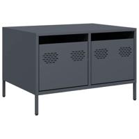 Tv-meubel 68x50x43,5 cm koudgewalst staal antracietkleurig - thumbnail