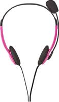 Nedis PC-Headset | On-Ear | Stereo | 2x 3.5 mm | 2 m | Roze | 1 stuks - CHST100PK CHST100PK - thumbnail