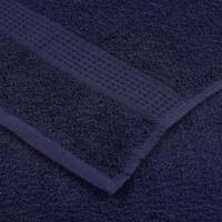 VidaXL Handdoeken 2 st 50x100 cm 360 g/m² 100% katoen marineblauw - thumbnail