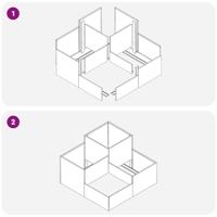 Tuin Bloempot Antraciet 100 x 100 x 60 cm Staal - thumbnail