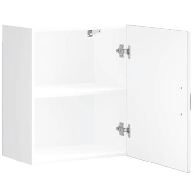 Keukenbovenkasten 2 st Kalmar bewerkt hout wit
