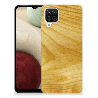 Samsung Galaxy A12 | Bumper Hoesje | Licht Hout