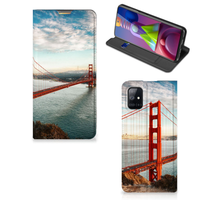 Samsung Galaxy M51 | Book Cover | Golden Gate Bridge