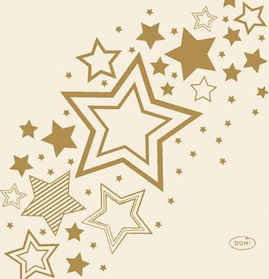 Servet l24b24 holiday star cream 20st Duni - Duni