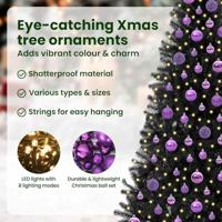 VidaXL Kerstboom met 300 led met standaard zwart 180 cm pvc - thumbnail