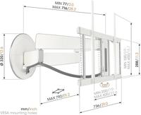 Vogel&apos;S TVM 7655 DESIGNMOUNT TV beugel Wit - thumbnail