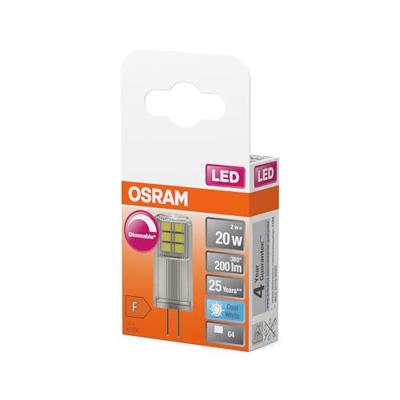 OSRAM HOMELIGHTING 4099854154317 LED-lamp Energielabel F (A - G) G4 2 W Koudwit (Ø x h) 14.00 mm x 14.00 mm 1 stuk(s)