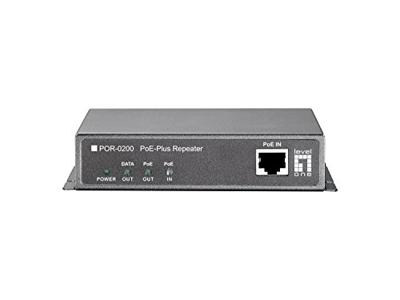 LevelOne POR-0200 netwerkextender Netwerkrepeater Zwart