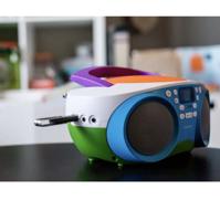 Lenco SCD-41 - CD-speler voor kinderen - CD-radio - Stereo-installatie - Boombox - FM-radiotuner - USB aansluiting - MP3-2 x 1 W RMS vermogen - Werkt op netvoeding en batterijen - Kleurrijk - thumbnail