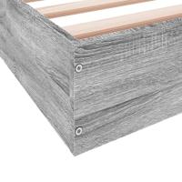 Bedframe bewerkt hout grijs sonoma eikenkleurig 100x200 cm - thumbnail