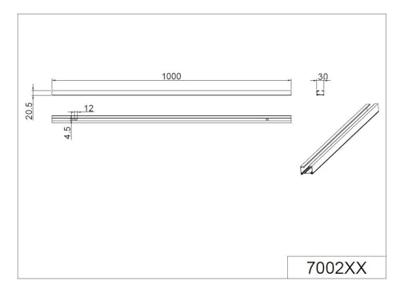 Trio 2-faseDuoline wit 100cm - 700231