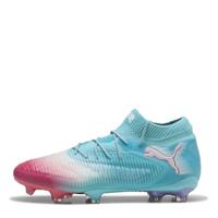 PUMA Future 8 Ultimate Re-Charge Gras Voetbalschoenen (FG) Blauw Roze Wit - thumbnail