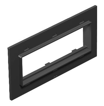 OBO Bettermann T8NL P105 9011 Afdekplaat