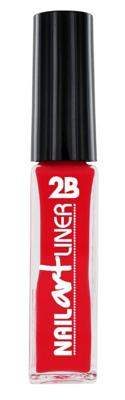 2b 2b Nail Art Liner Coral Red 14 - Nagellak 8ml