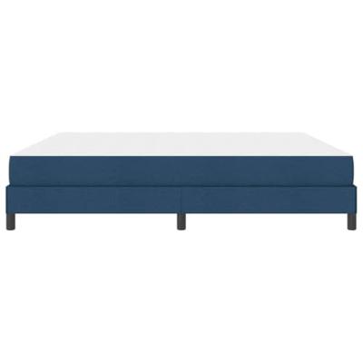 Boxspring bed met matras Blauw 200 x 200 cm Stof