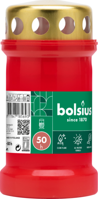 Bolsius Graflicht nr.3 rood met deksel