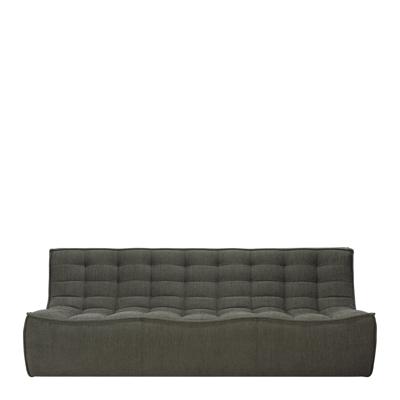 Ethnicraft Modulaire Bank 'N701' Eco, 3-zits, kleur Moss