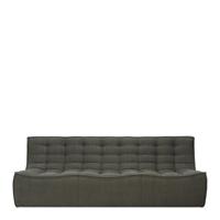 Ethnicraft Modulaire Bank 'N701' Eco, 3-zits, kleur Moss - thumbnail