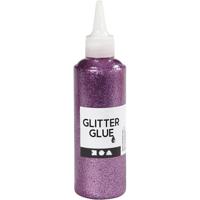 Creativ Company Glitterlijm, paars, 118 ml/ 1 fles - thumbnail