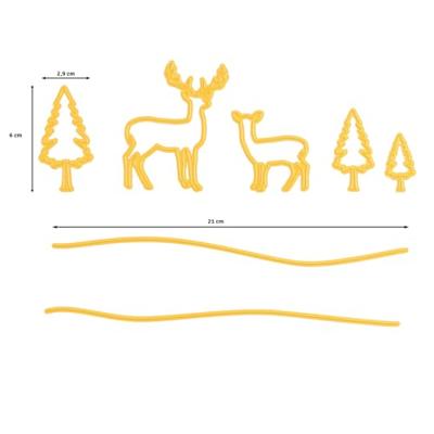 Nellie's Choice • shape dies dennenbomen en rendieren 7st.