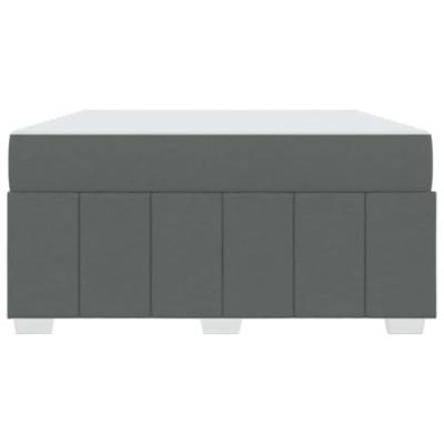 Bedframe met matras Donkergrijs 160 x 200 cm Stof