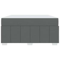 Bedframe met matras Donkergrijs 160 x 200 cm Stof - thumbnail