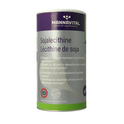 Mannavital Sojalecithine Platinum Granulaat Voedingssupplement Metabolisme 500 Gr
