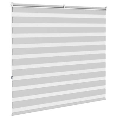 VidaXL Zebra rolgordijn 165x150 cm stofbreedte 160,9 cm lichtgrijs VidaXL Zebra rolgordijn 165x150 cm stofbreedte 160,9 cm lichtgrijs